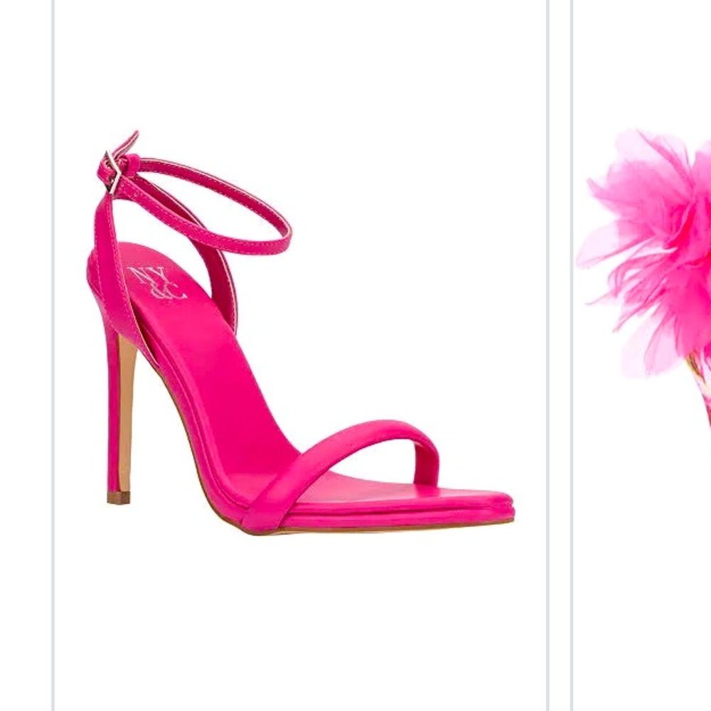 New York & Company barbie pink heel sandals.  NWT.  Open to offers!!